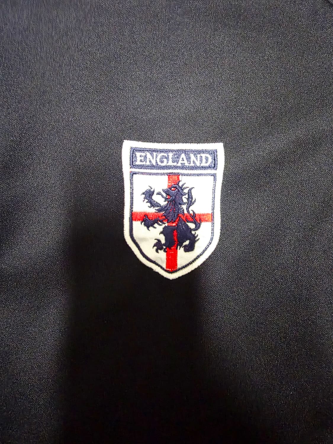 [블록코어/희귀] 잉글랜드 국대 올블랙 레트로 트랙탑 축구 져지 100 상품이미지4