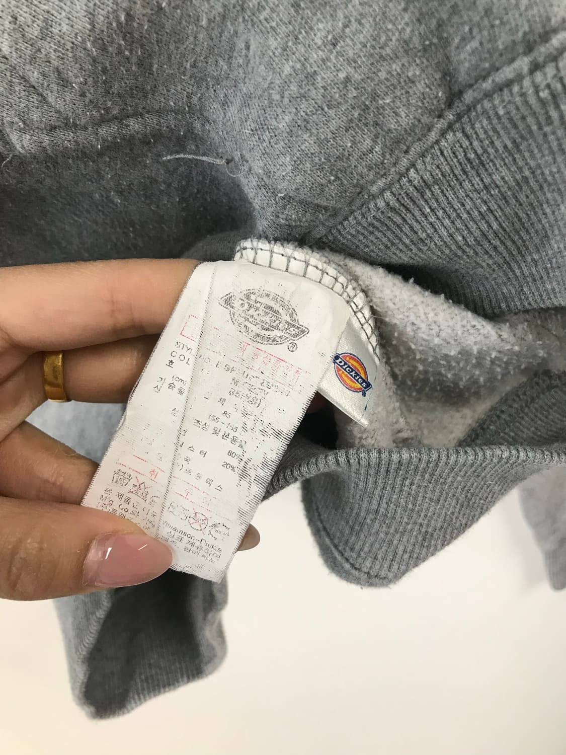 디키즈 백로고 그레이 후드집업 상품이미지8