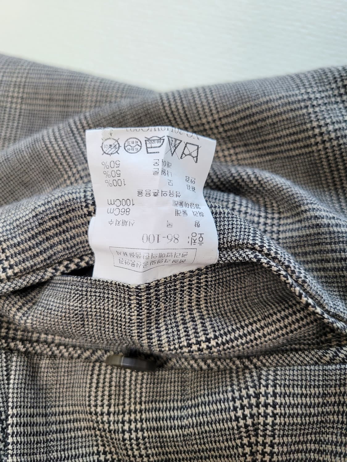 코모도스퀘어 COMODO 남자 체크패턴 모직 바지 33 브라운 상품이미지7