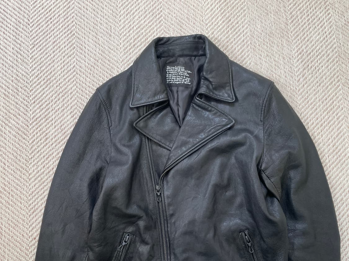 빈티지 퍼펙토 타입 더블 라이더 양가죽 레더 자켓  상품이미지3