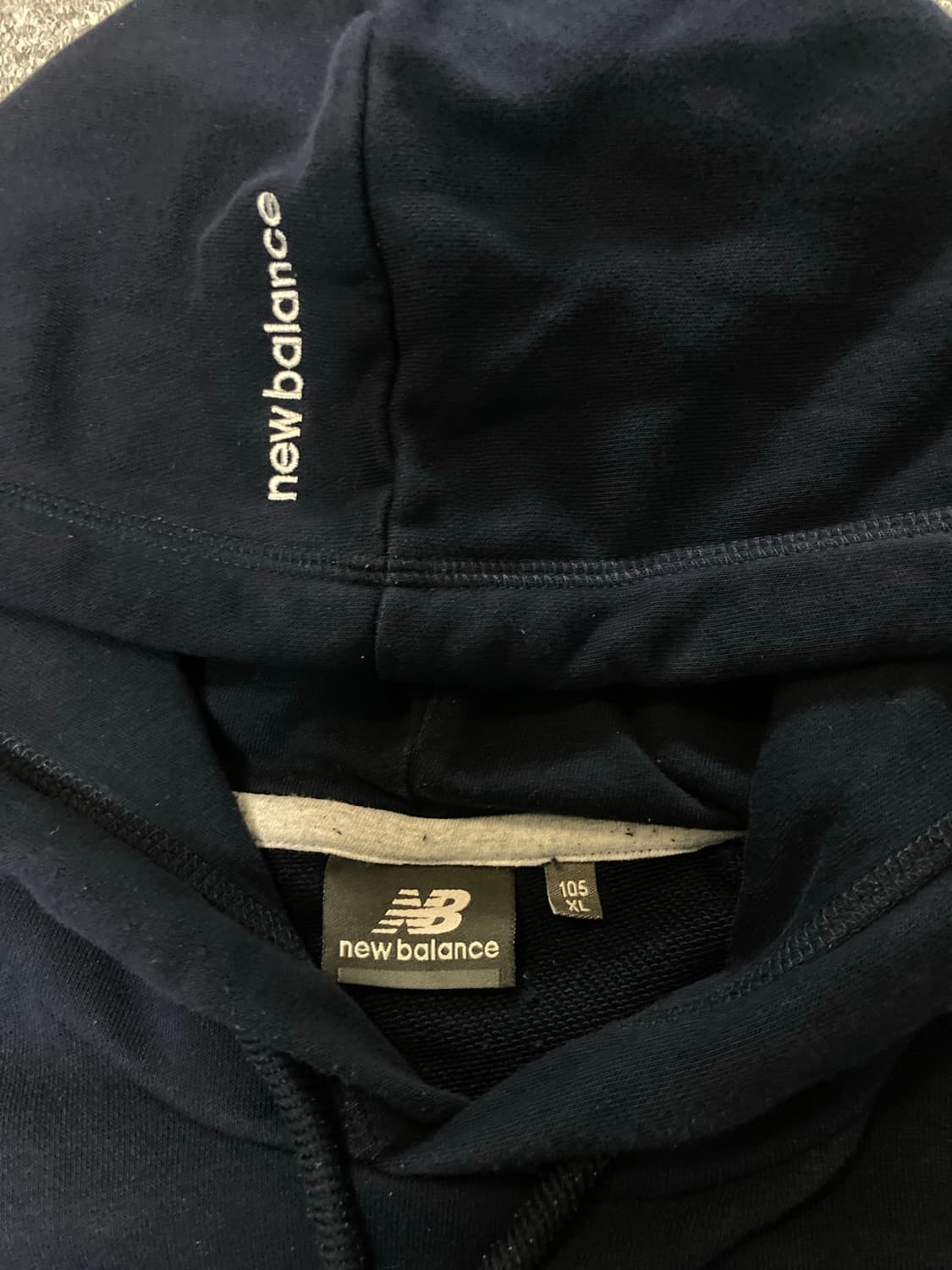 뉴발란스 네이비 후드티 XL 105 상품이미지4