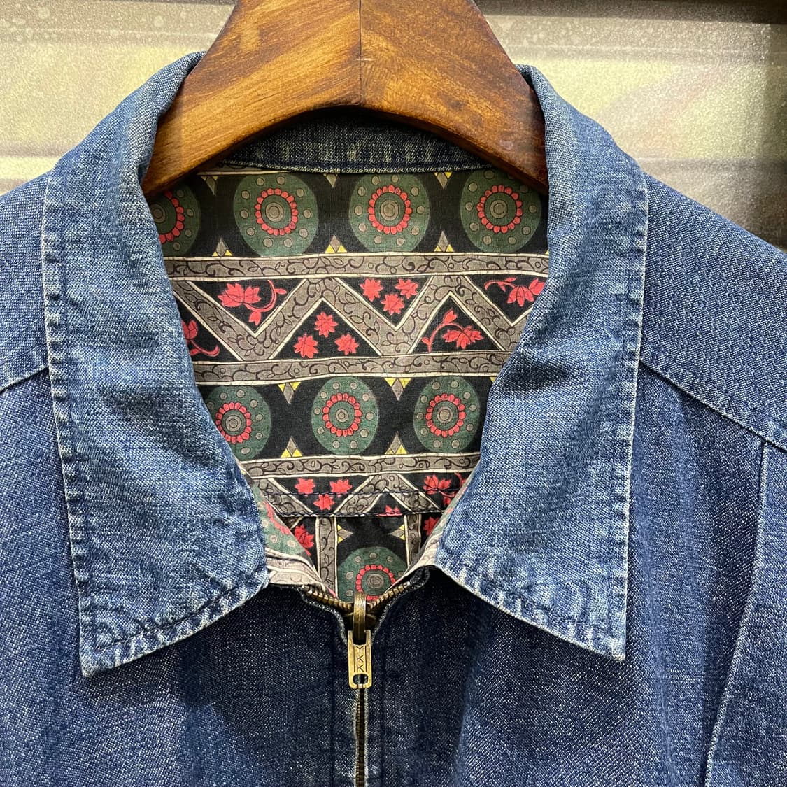 90’s Vintage  리버시블 블루종 상품이미지2