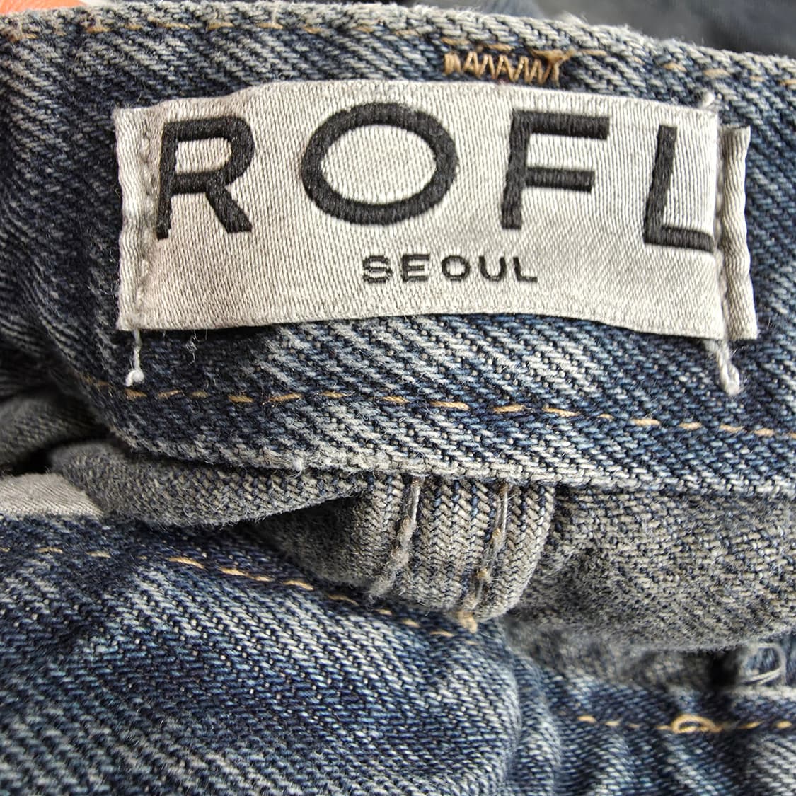 (L)ROFL 빈티지 워싱 와이드 데님 팬츠  상품이미지4