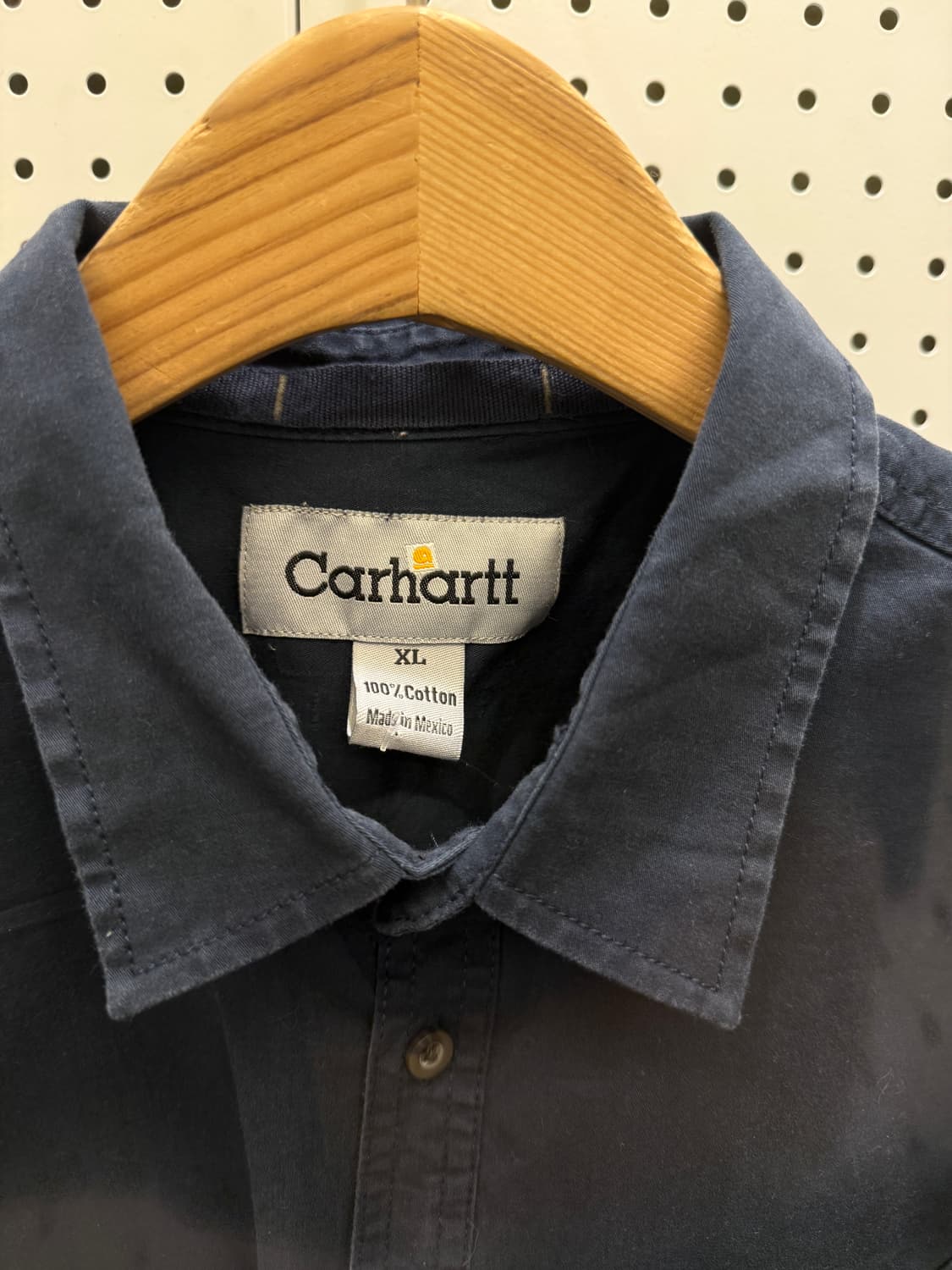 칼하트 투포켓 워크 셔츠 네이비 U902 상품이미지5