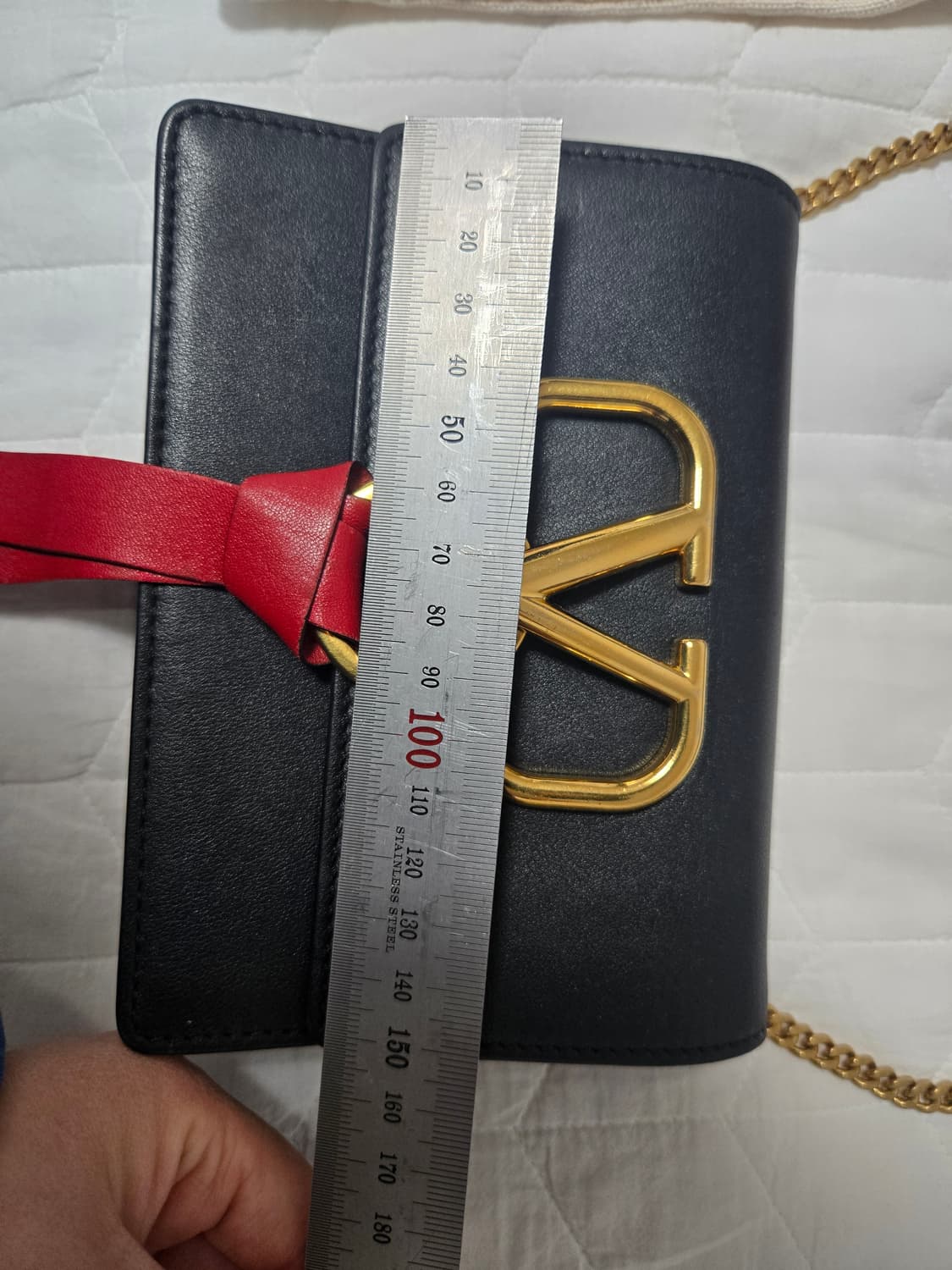 발렌티노 V링 리본 크로스 미니백 상품이미지7