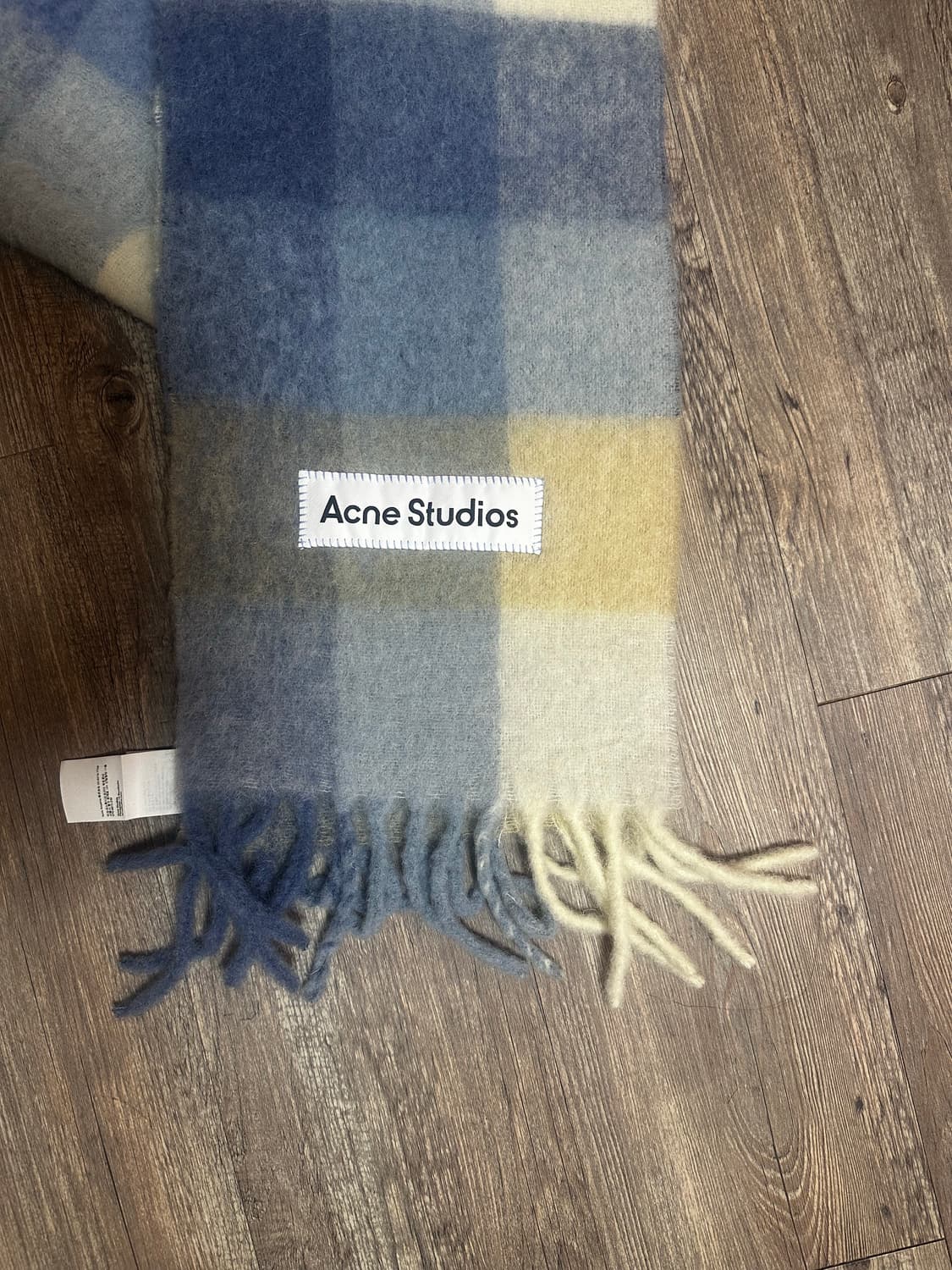 Acne Studios Mohair Check Scarf Pastel B 상품이미지5