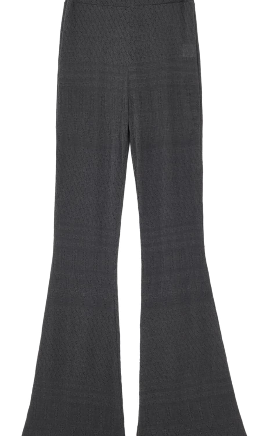 Eyelet boot-cut pants_charcoal  상품이미지3