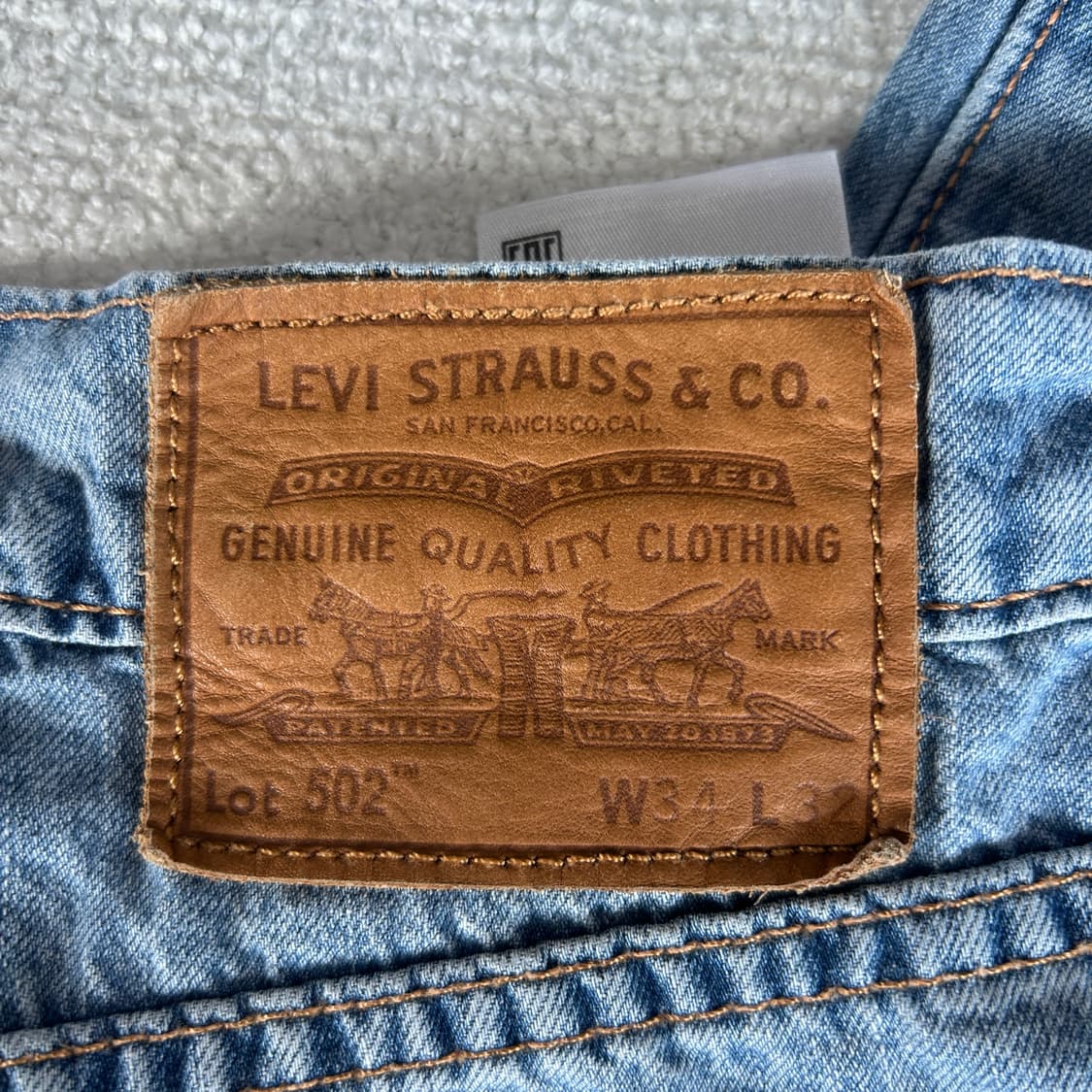 리바이스 502 레귤러 테이퍼드 핏 34 32 상품이미지3