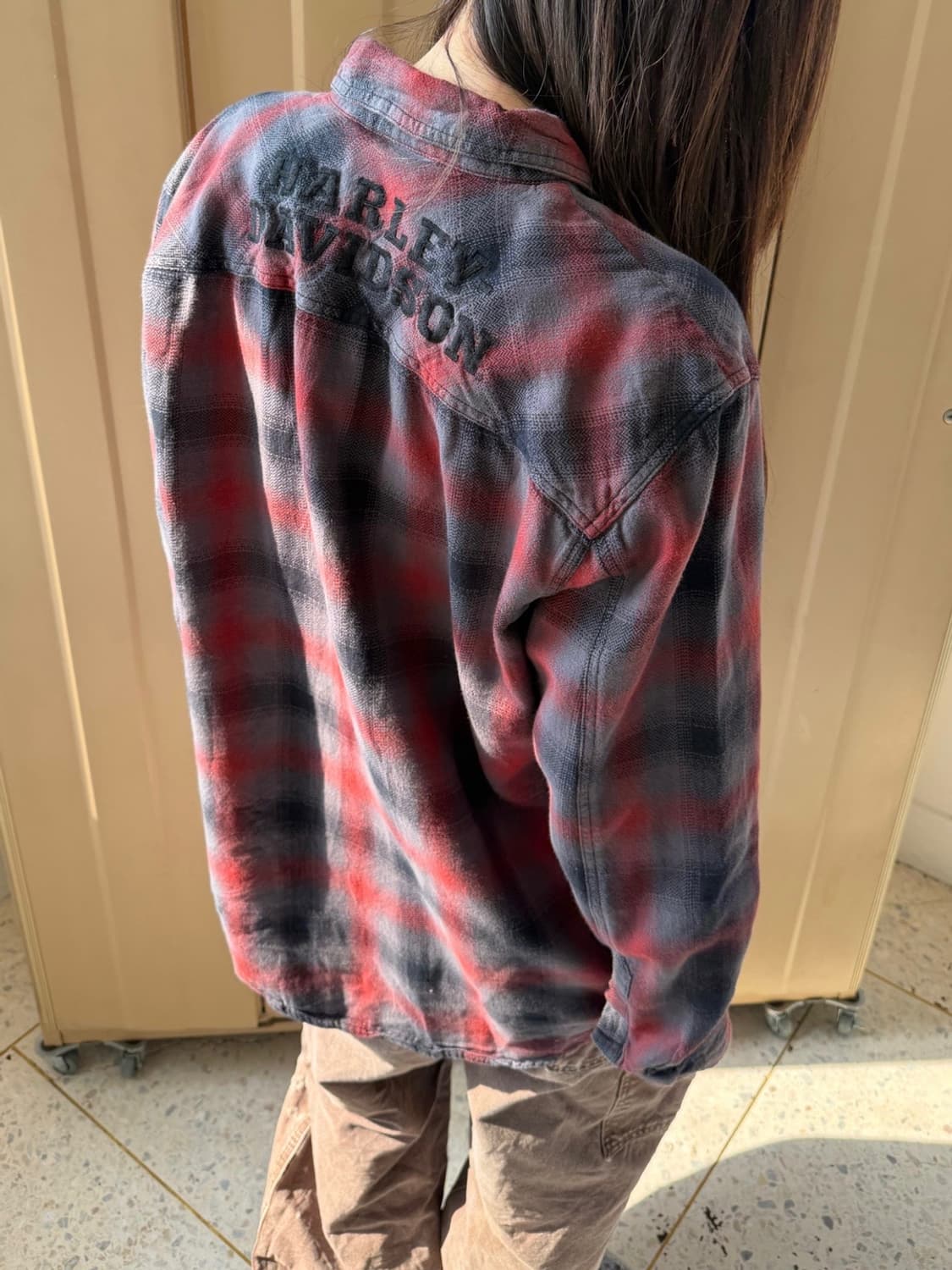 할리데이비슨 긴팔 체크 셔츠 상품이미지4