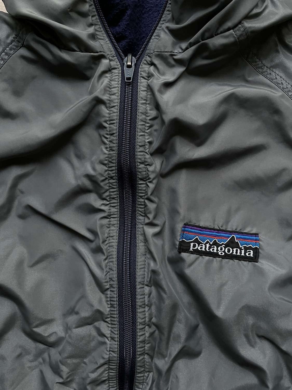 80s 파타고니아 쉘드 신칠라 데카태그 봄버 자켓 그레이 rare 상품이미지4