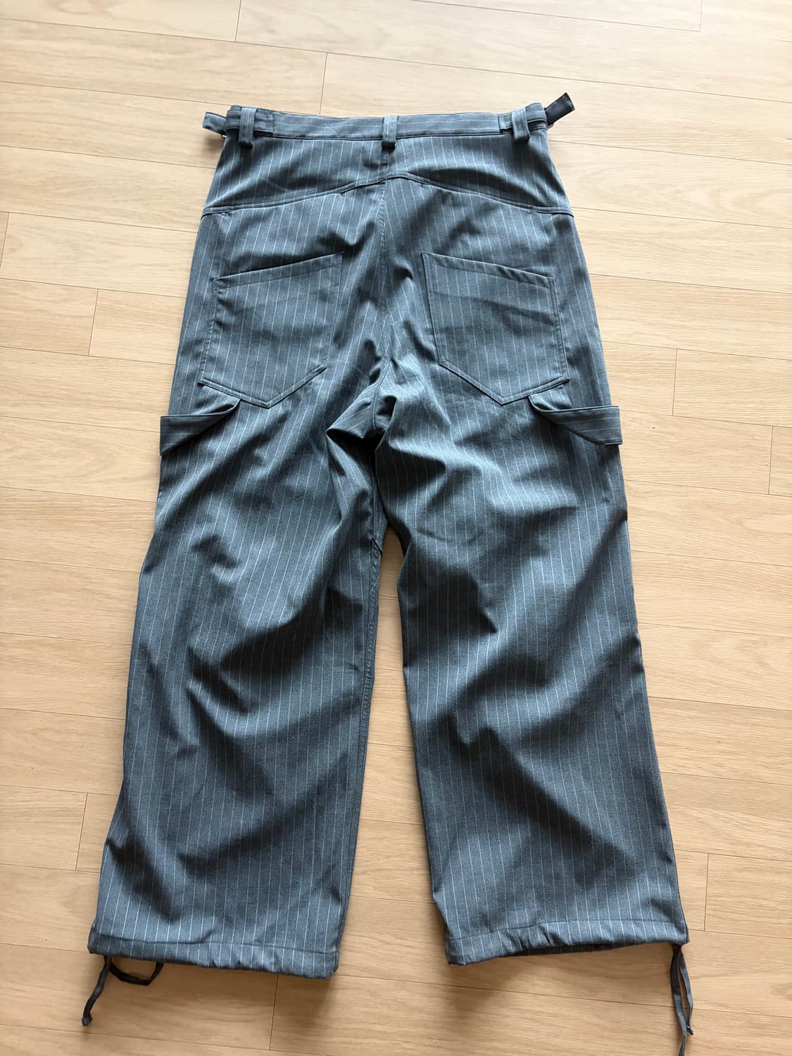 (3) 카미엔 247 올 데이 배기 팬츠 스트라이프 그레이 상품이미지2