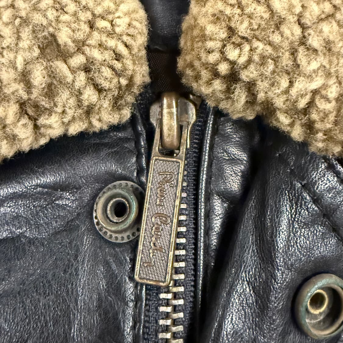 [정품/100] 피에르가르뎅 블랙 가죽 무스탕 자켓 b16 상품이미지7