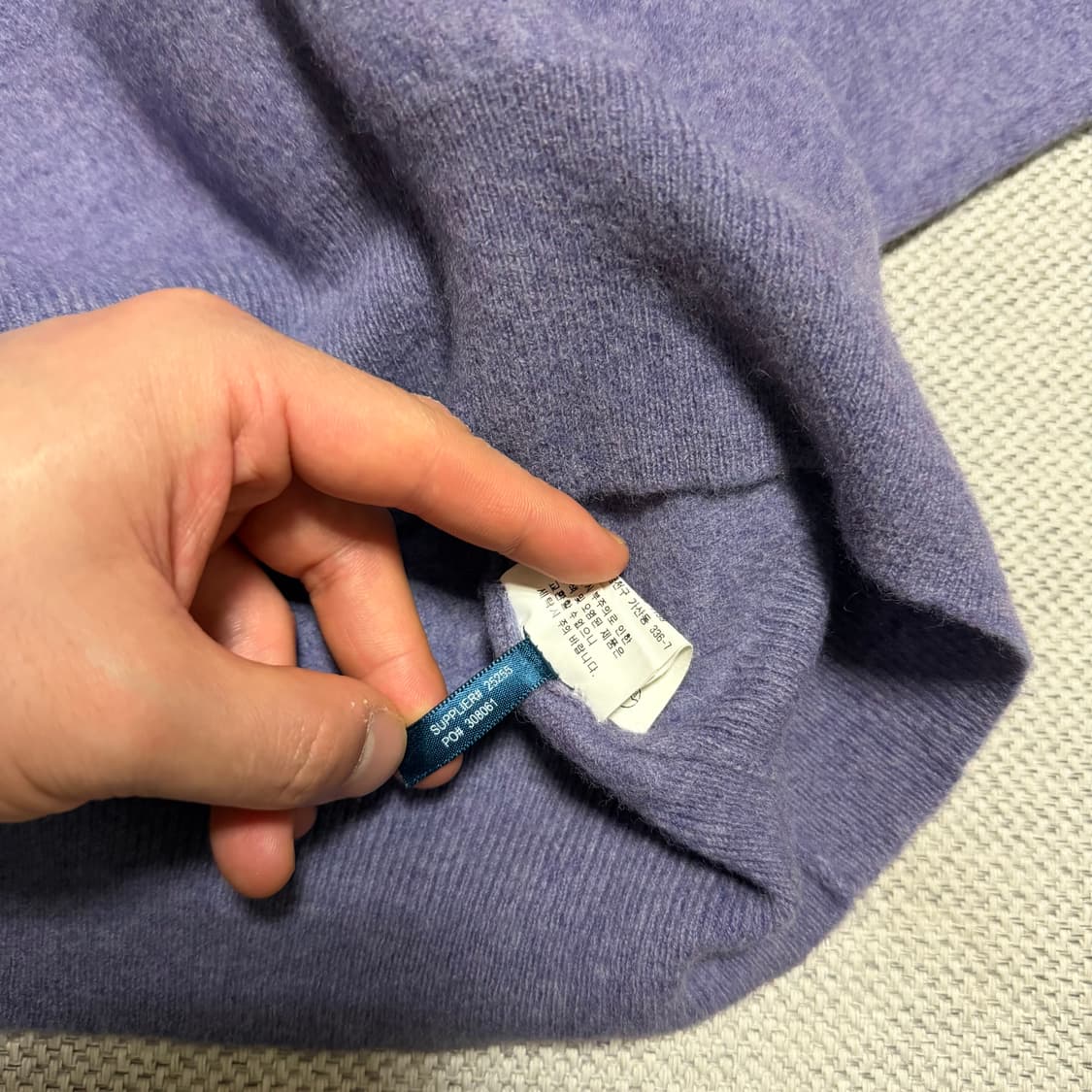 폴로 랄프로렌 우먼스 브이넥 울니트 상품이미지5