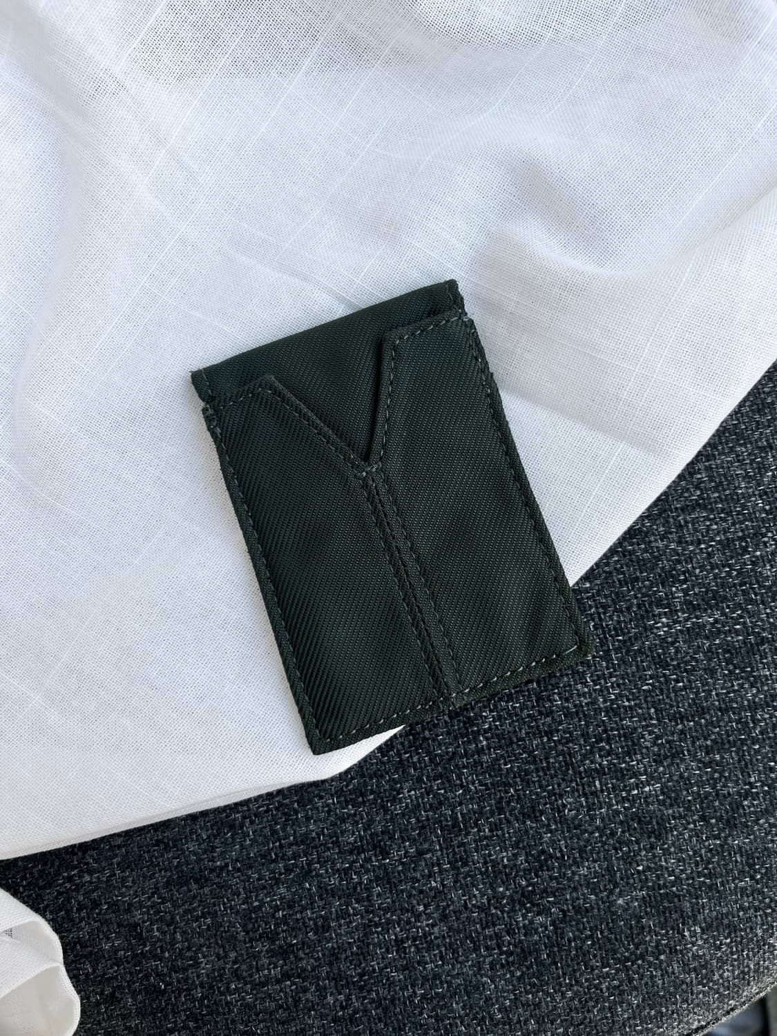 Porter 포터 코튼 카드지갑 다크 그린 상품이미지3