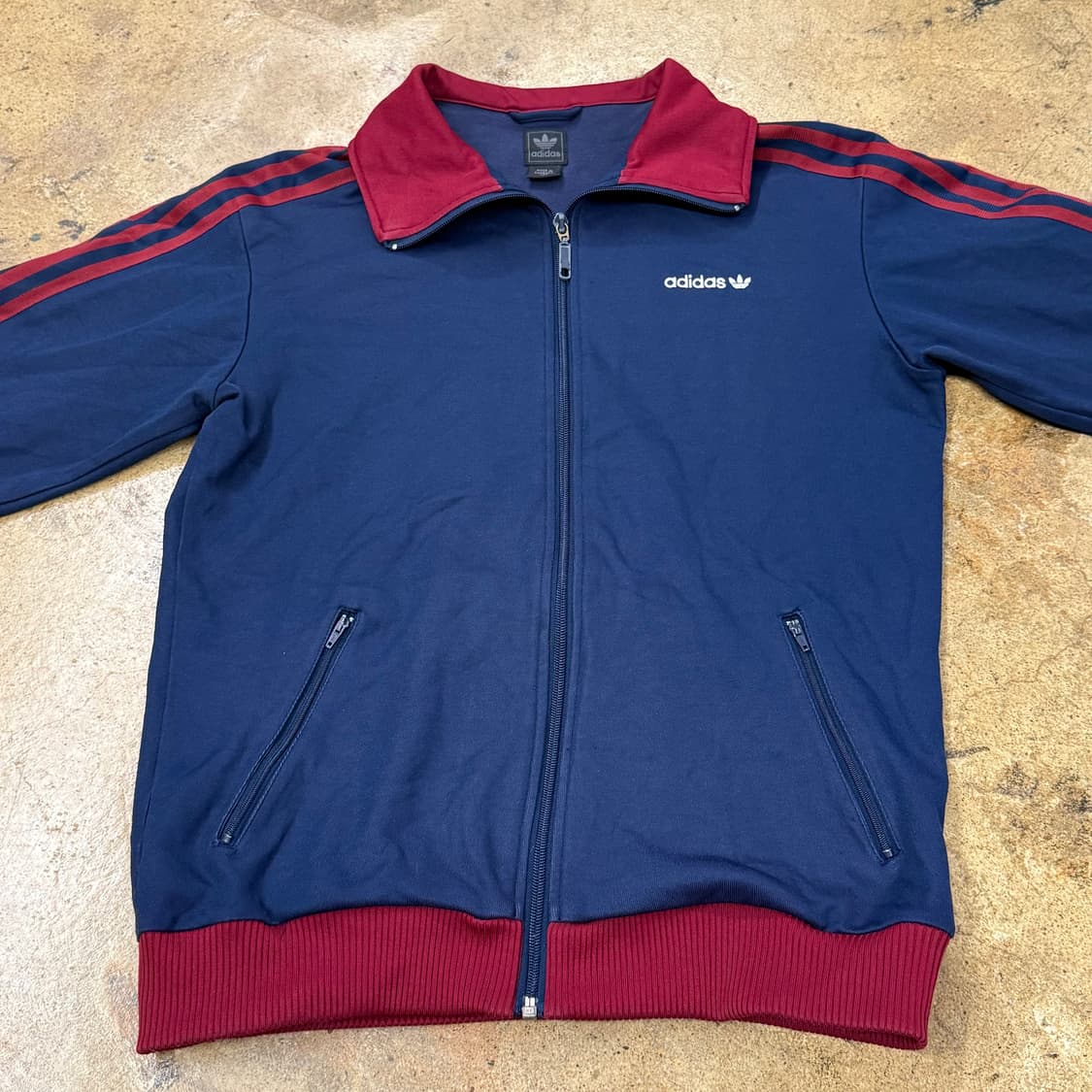 아디다스 네이비 버건디 베켄바우어 져지 트랙탑 95 상품이미지3