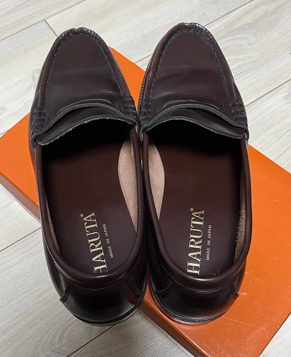 남성용 소가죽 페니로퍼 다크브라운 HS-906_D.BROWN 상품이미지3