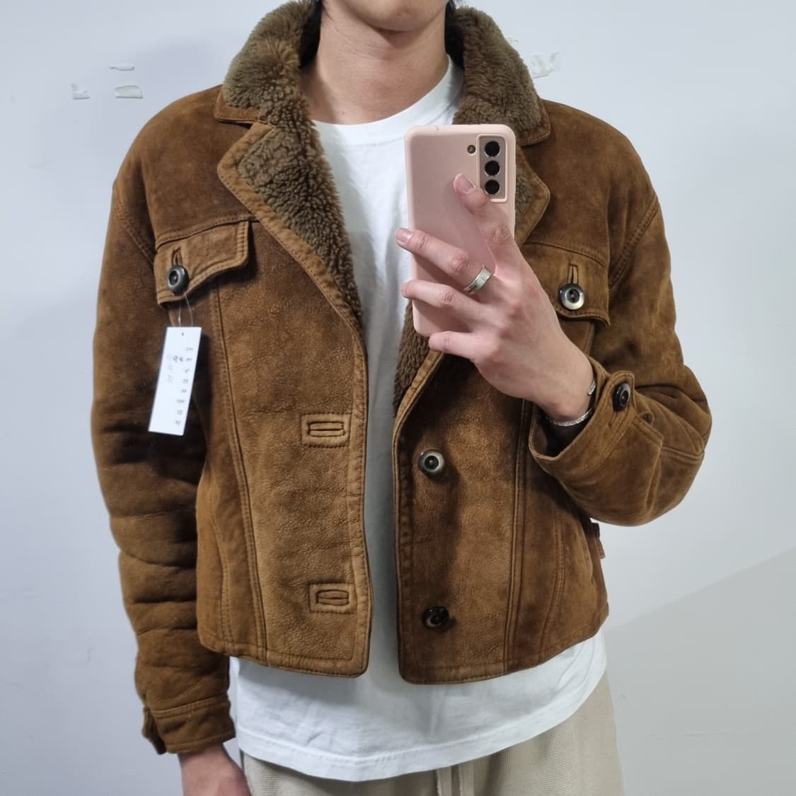 빈티지 크롭 무스탕  상품이미지3