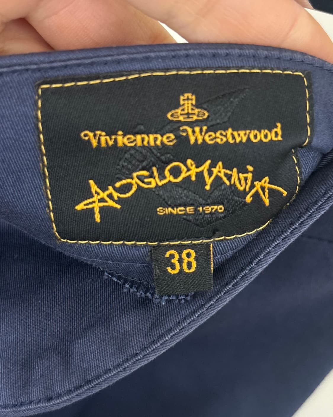 비비안웨스트우드 인디고블루 레드 라벨 언밸런스 스커트 상품이미지7