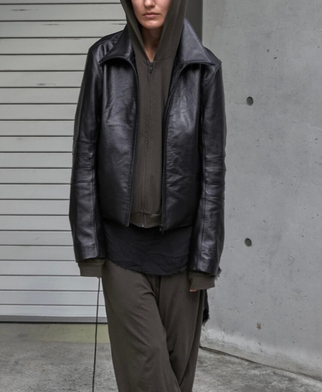머듈 레더자켓 가죽자켓 블랙 3사이즈 상품이미지1