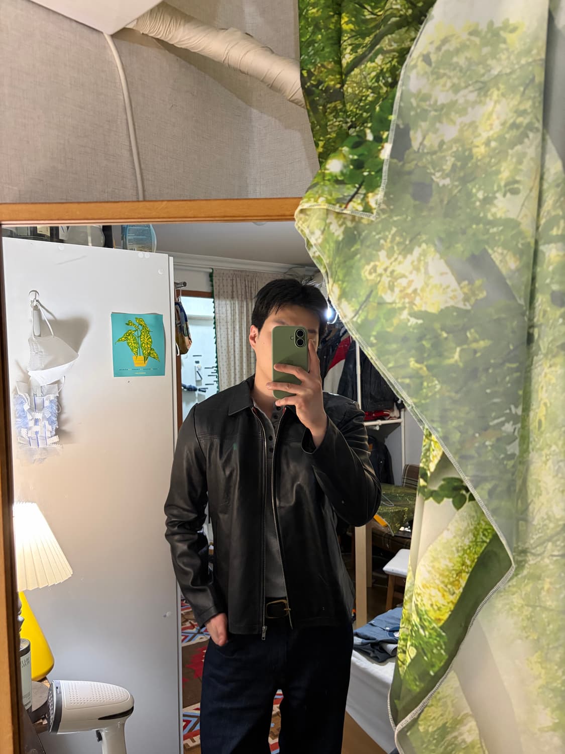 100) 양가죽 싱글라이더 가죽자켓 상품이미지3