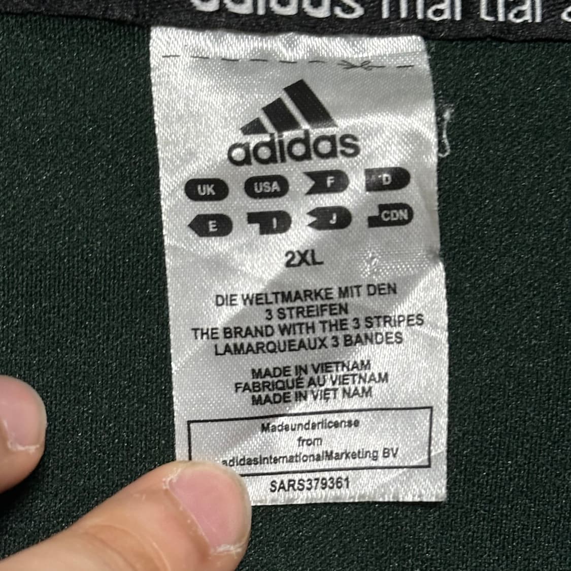 2XL 아디다스 그린 트랙탑 상품이미지4