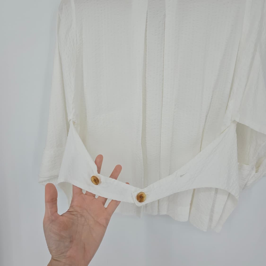 g studio 화이트 7부 소매 여름 자켓 블라우스 55 상품이미지8