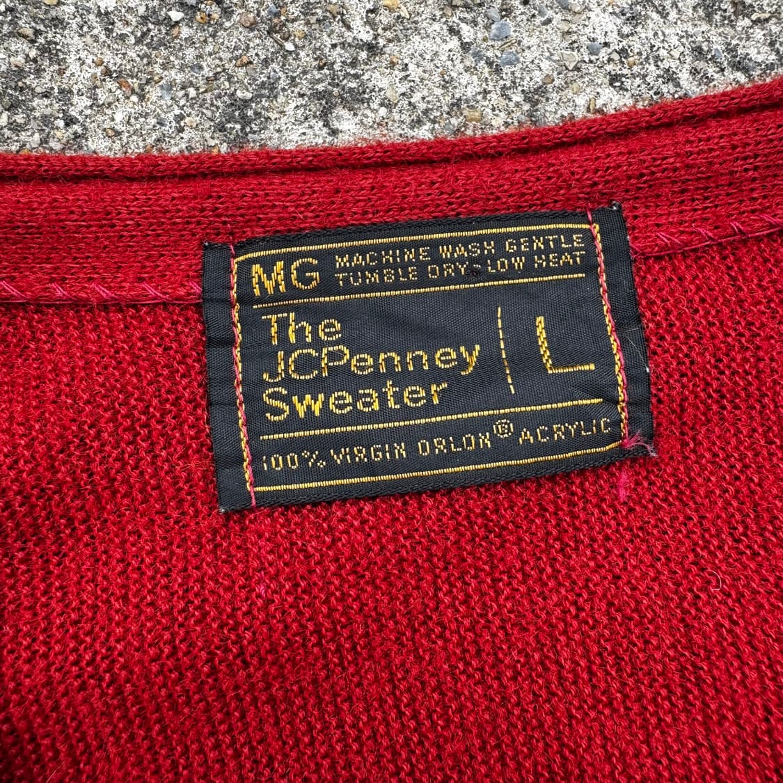 [L] 80s JC Penney Virgin Orlon 빈티지 가디건 상품이미지6