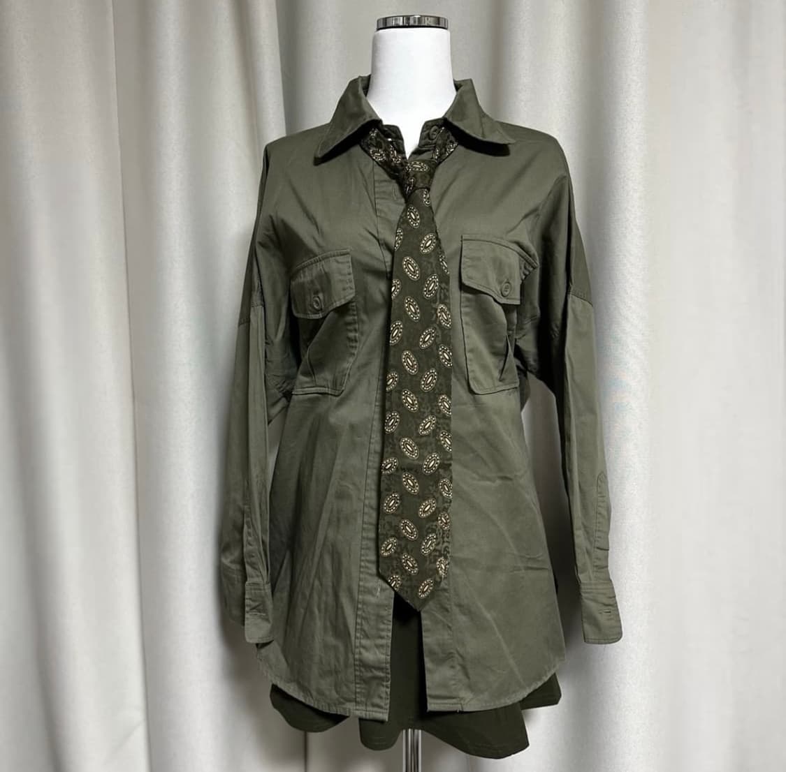 카키 톤앤톤 프레피 세트  상품이미지1