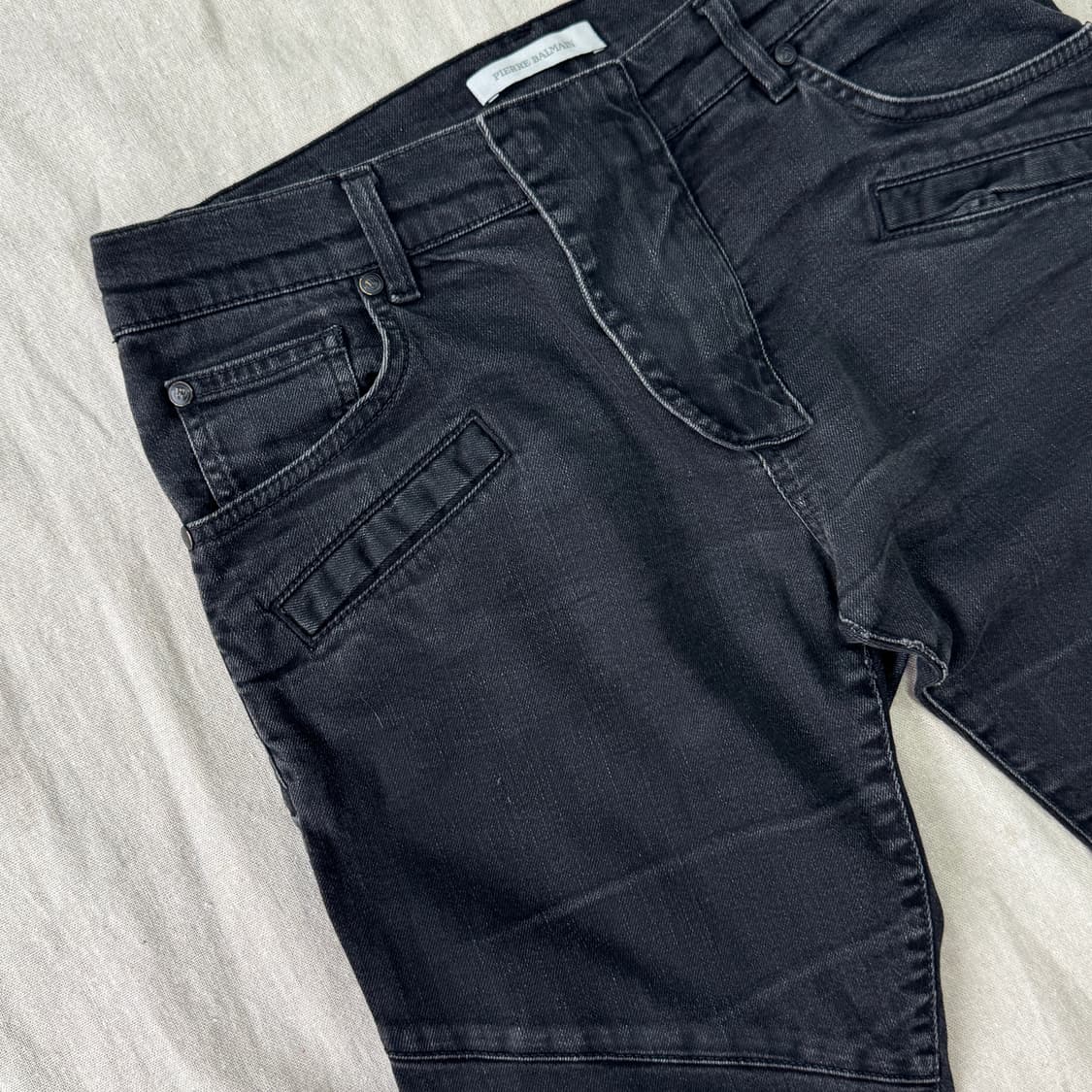 피에르발망 흑청 바이커 팬츠 31 상품이미지2
