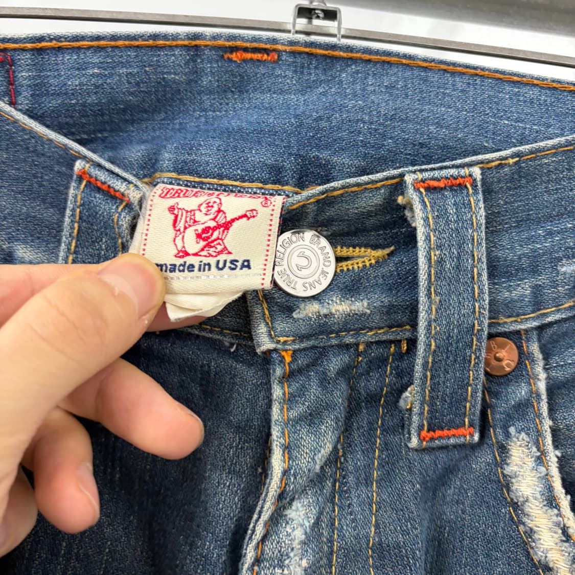 트루릴리전 오리엔탈 자수 부츠컷 데님 팬츠 상품이미지8