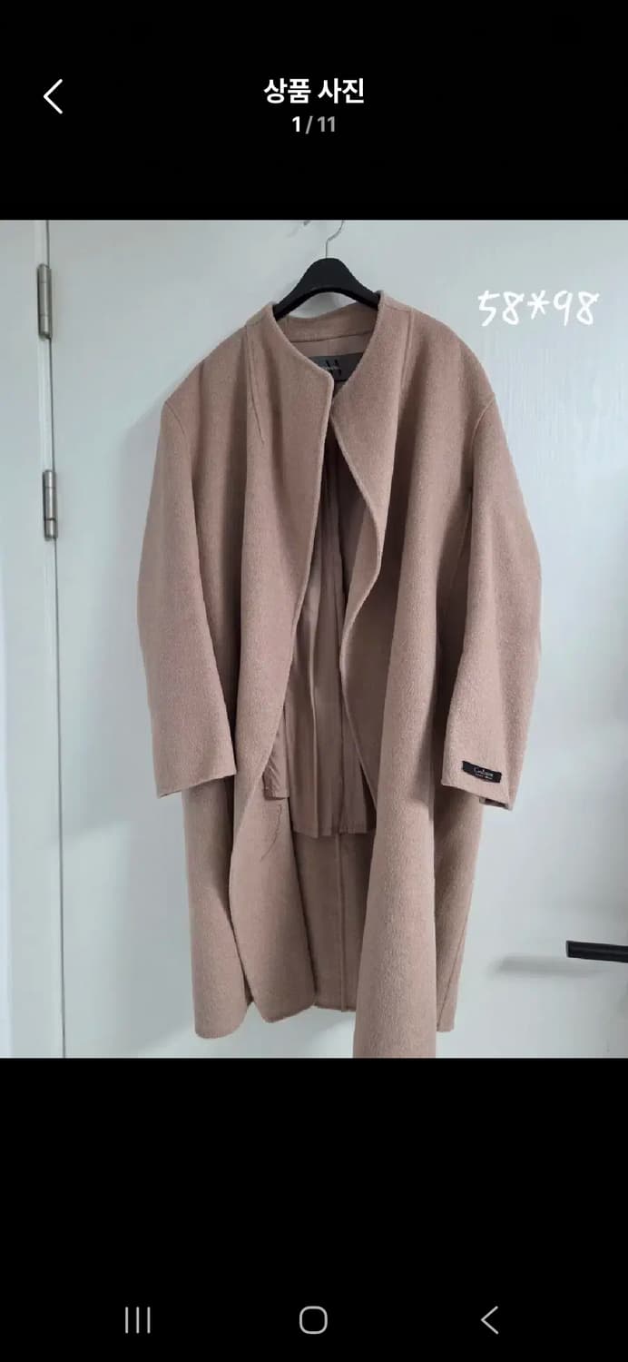 핸드메이드 코트 베라왕 울 코트 캐시미어 코트 상품이미지2