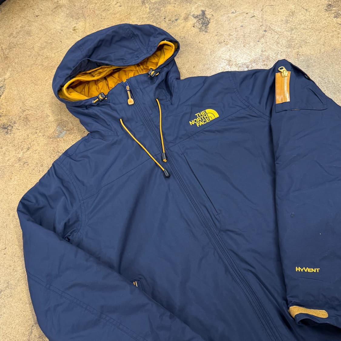 [정품/XS] 노스페이스 HYVENT 네이비 후드 바람막이 b15 상품이미지1