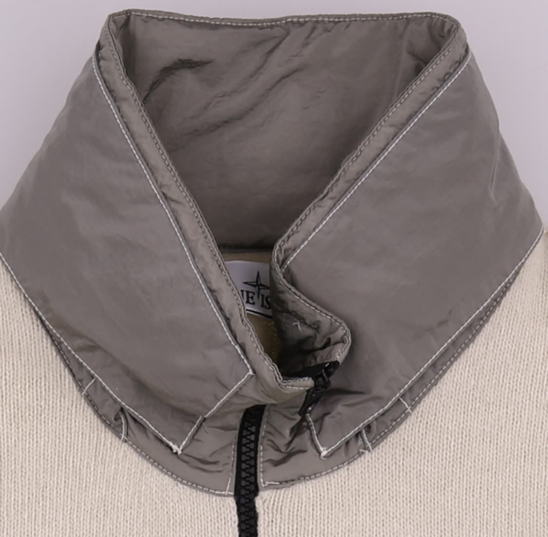 스톤아일랜드 아이보리 니트 집업 L사이즈 상품이미지3