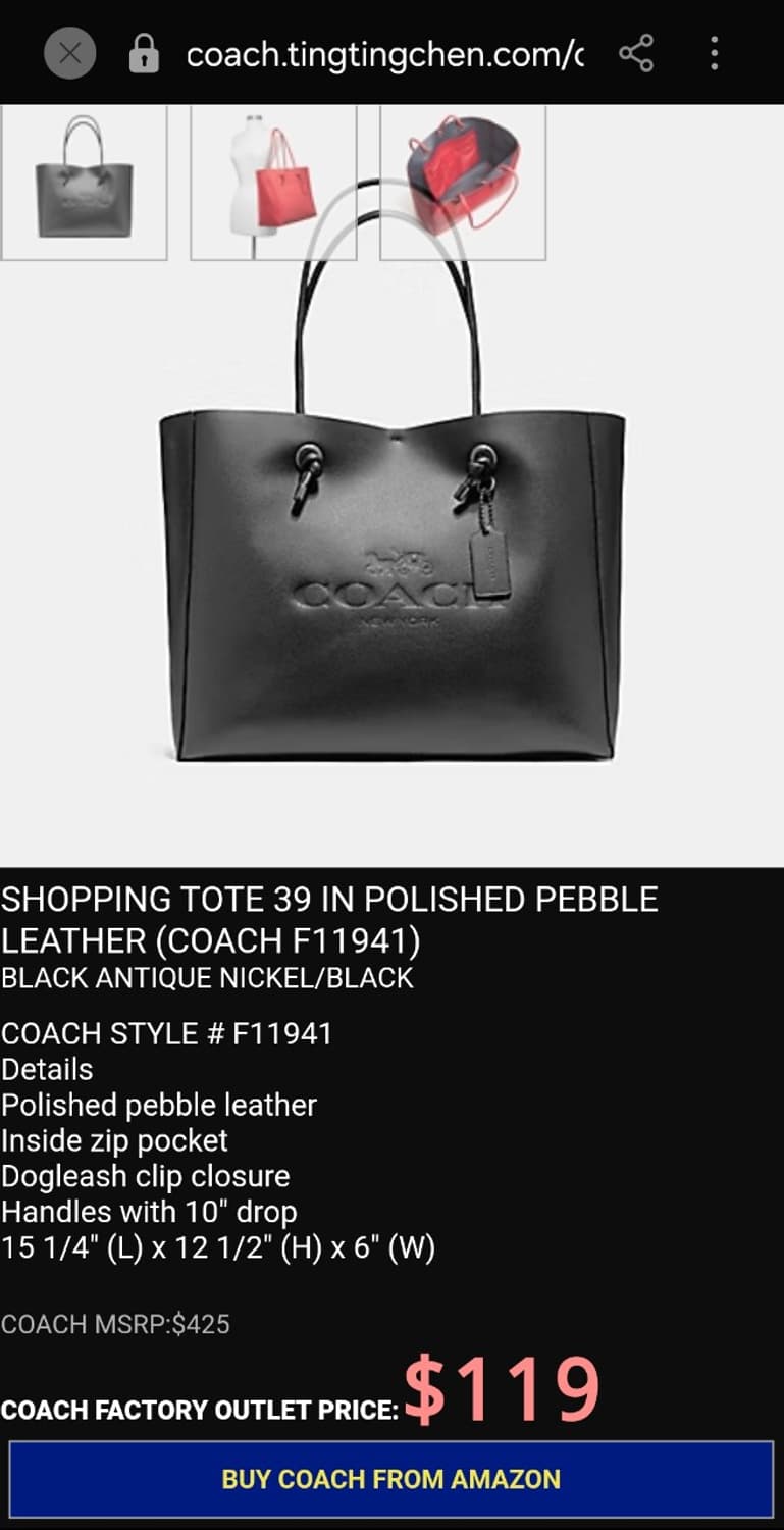코치 쇼퍼백 상품이미지1