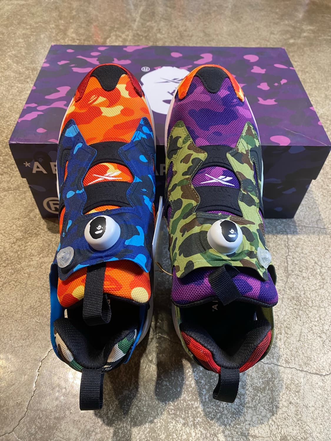 리복X베이프 인스타펌프 퓨리 OG 멀티카모 (새상품) 상품이미지10