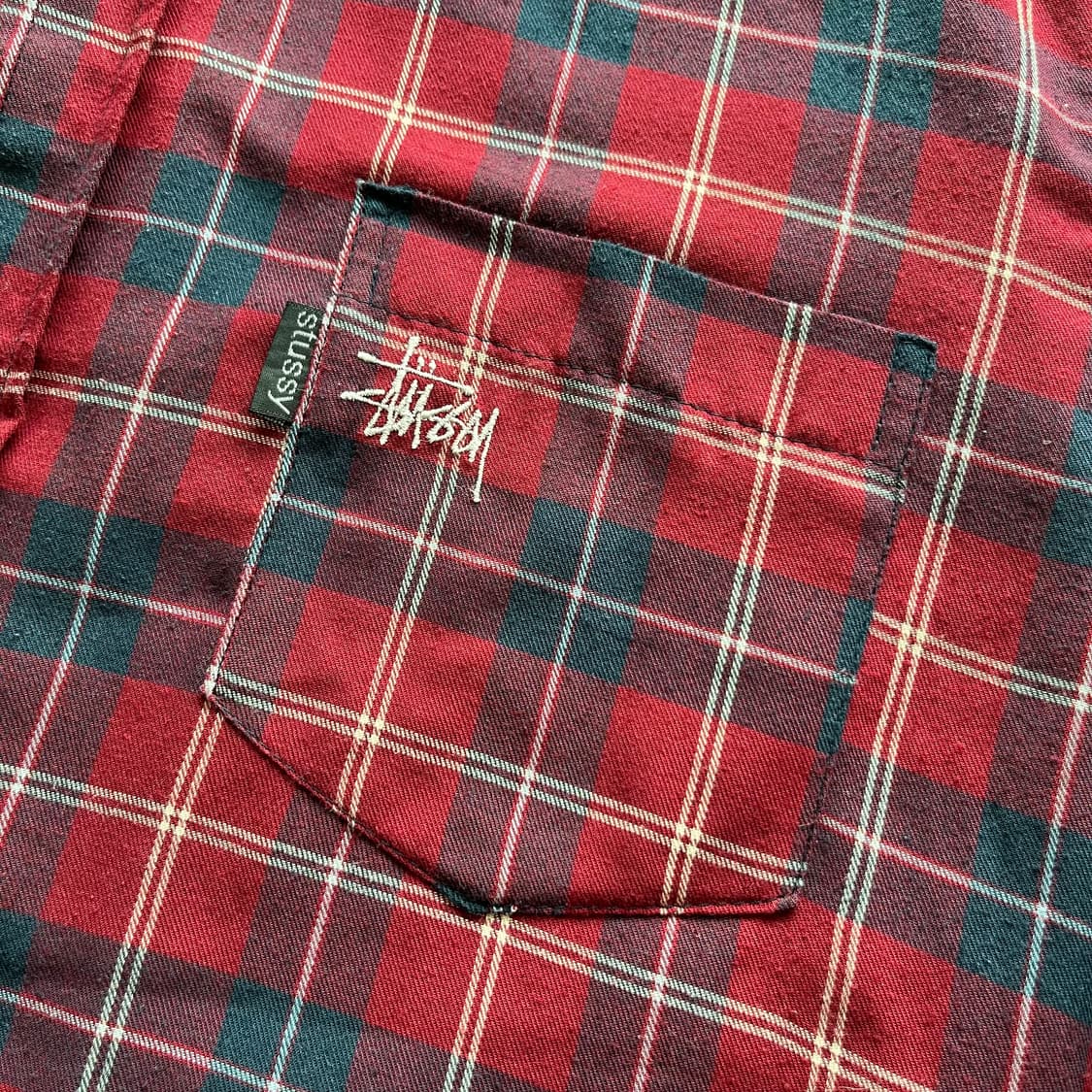 00s 올드 스투시 USA MADE 체크 셔츠 상품이미지4