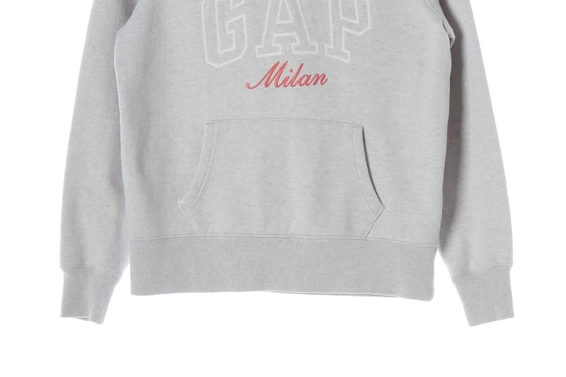 GAP 밀란 시티 시리즈 로고 그레이 후드티 S 상품이미지4