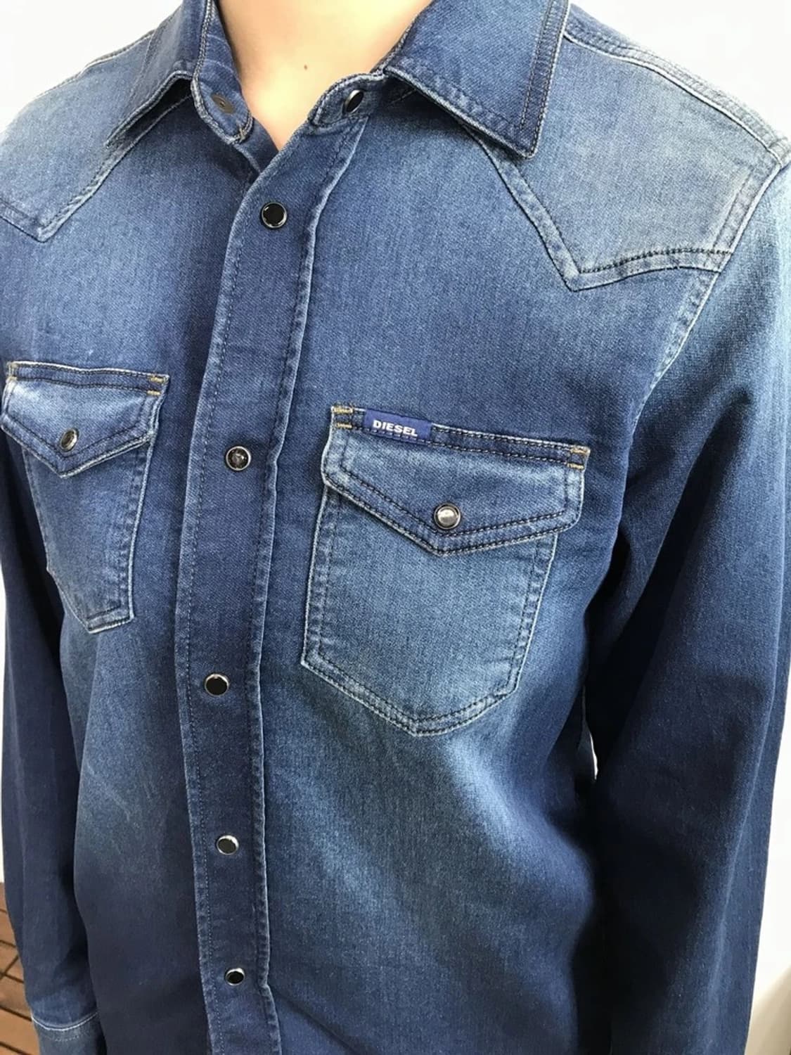 Diesel Sonora Fade Denim Shirt 상품이미지3