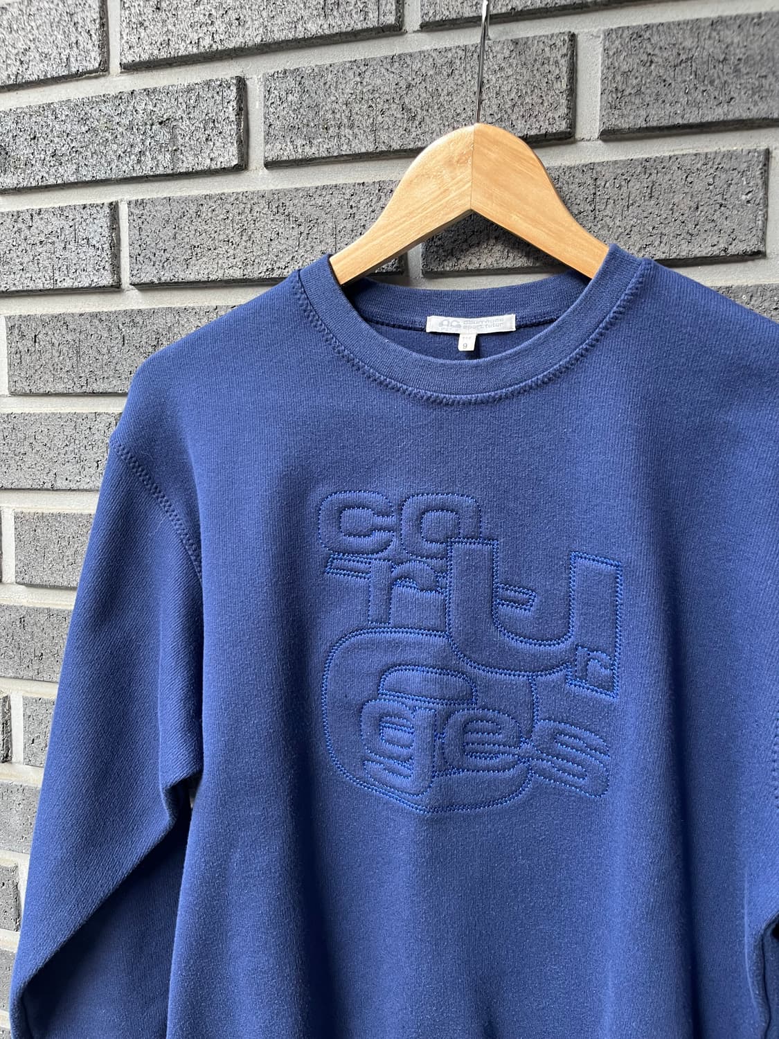 90s COURREGES 레터링 스웻셔츠 상품이미지2