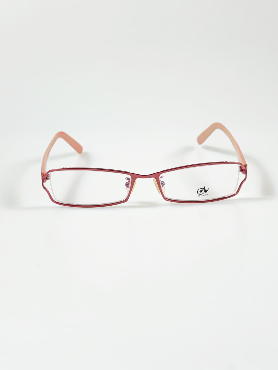 O.NICK 슬림 스퀘어 메탈 프레임 빈티지 안경 상품이미지1