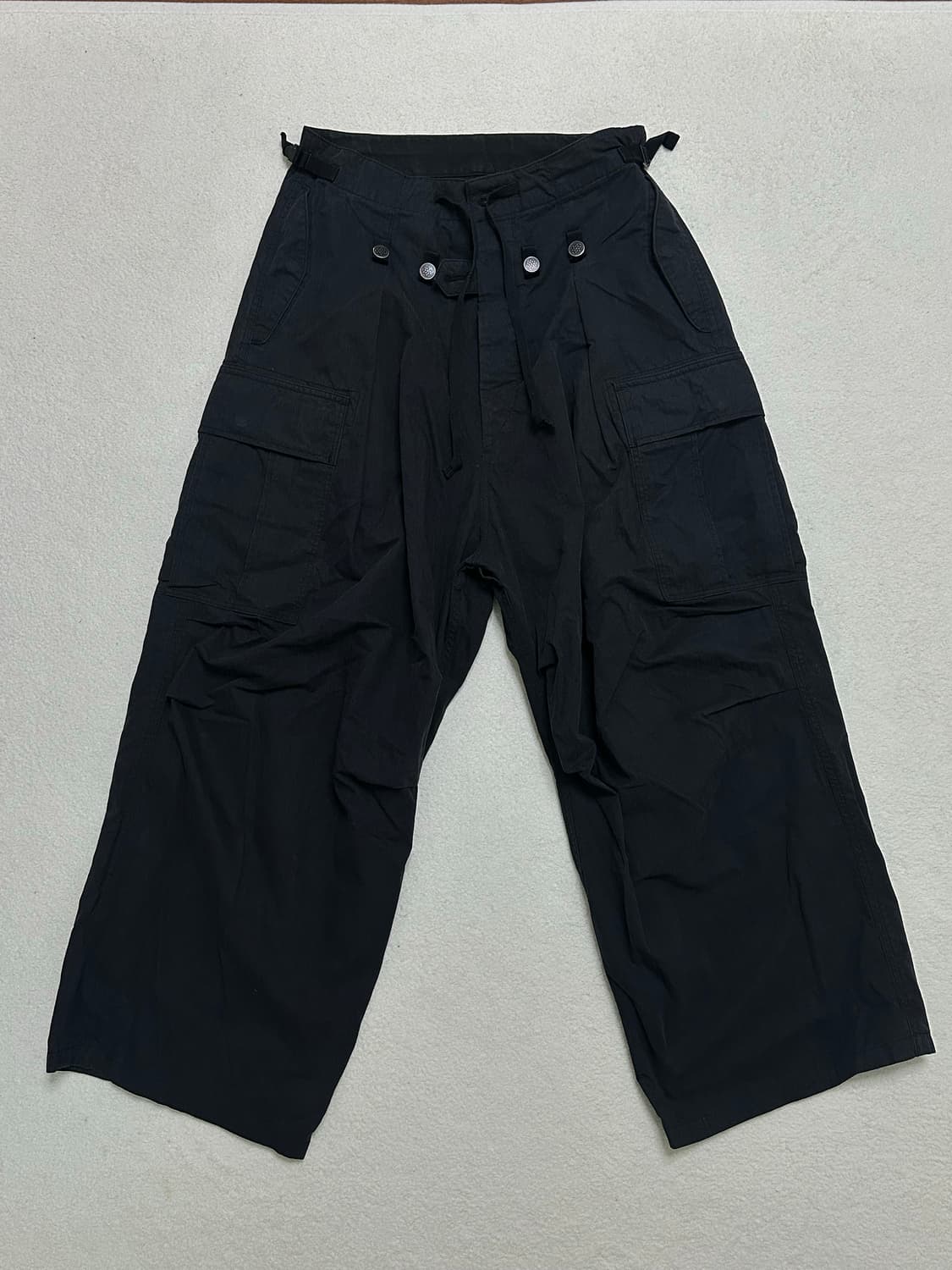 캐피탈 립스탑 점보 카고 팬츠 블랙 1사이즈 상품이미지1