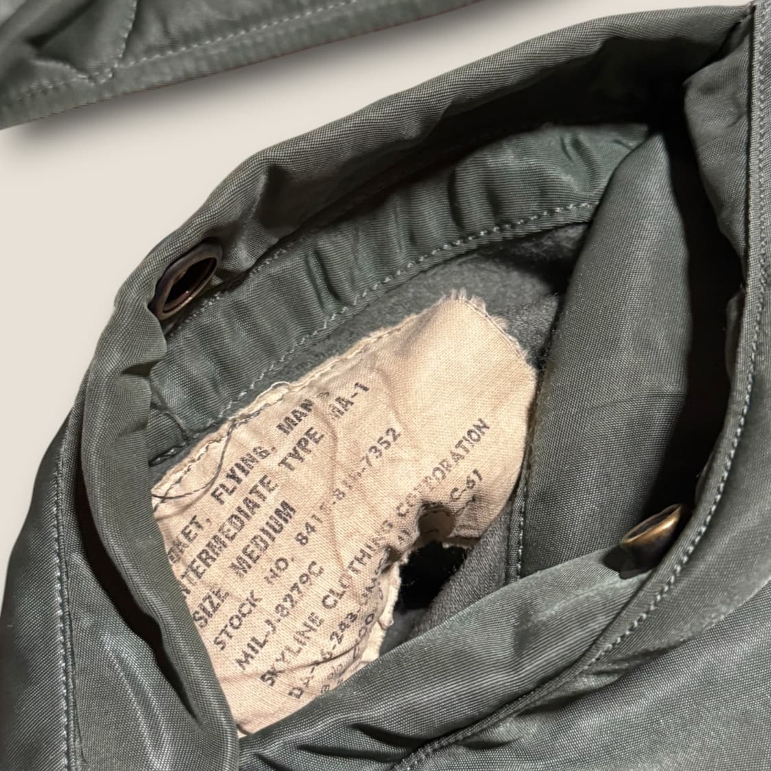 50s USA 리얼 빈티지 Skyline MA-1 M 상품이미지6