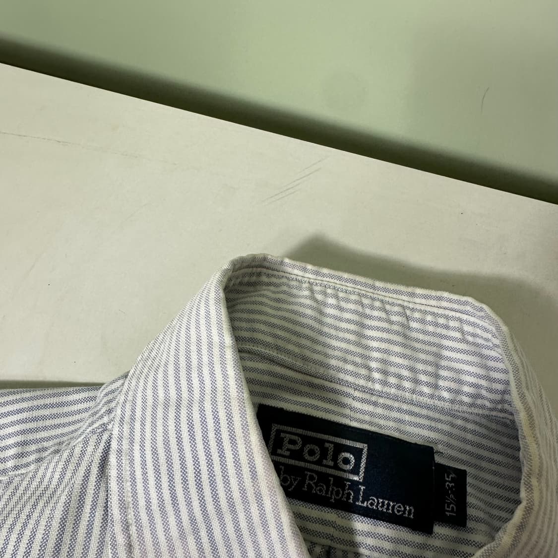 L 폴로 랄프로렌 커스텀핏 포니로고 스트라이프 옥스퍼드 셔츠 상품이미지3