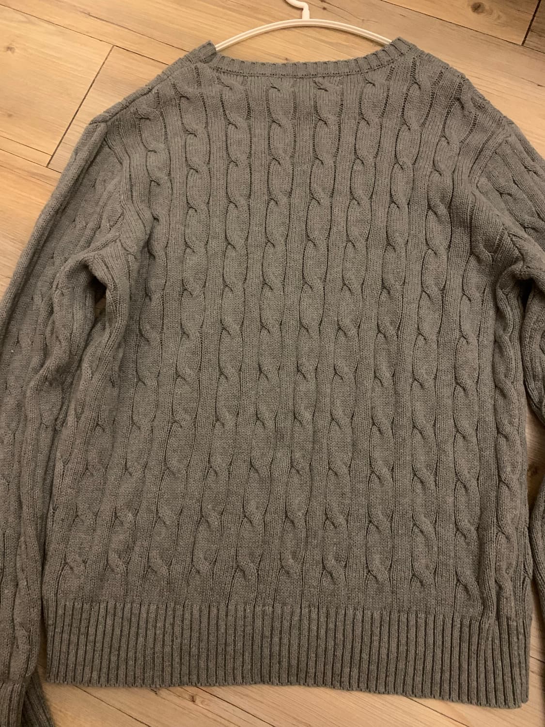 폴로랄프로렌 꽈배기 라운드넥 니트 L 상품이미지2