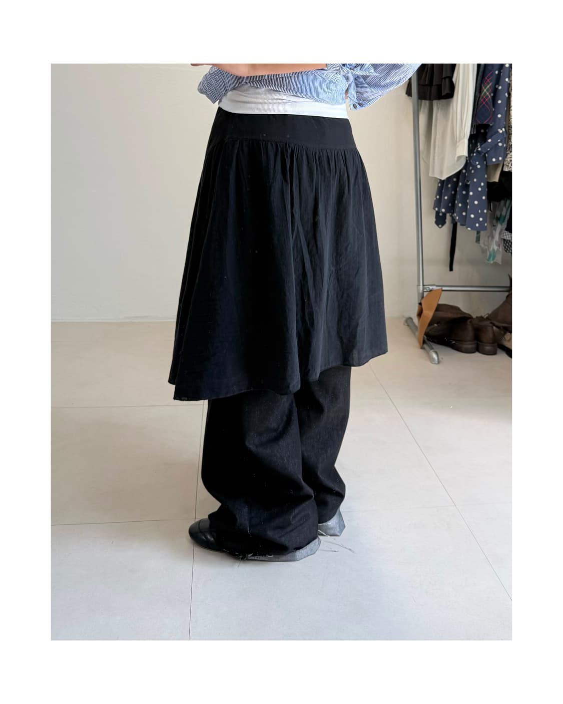 빈티지 미디 스커트 상품이미지2