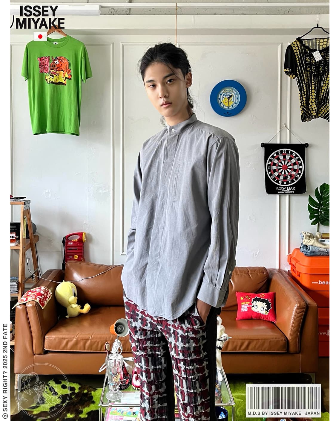 1980s ISSEY MIYAKE Old M.D.S Solid Shirt 상품이미지1