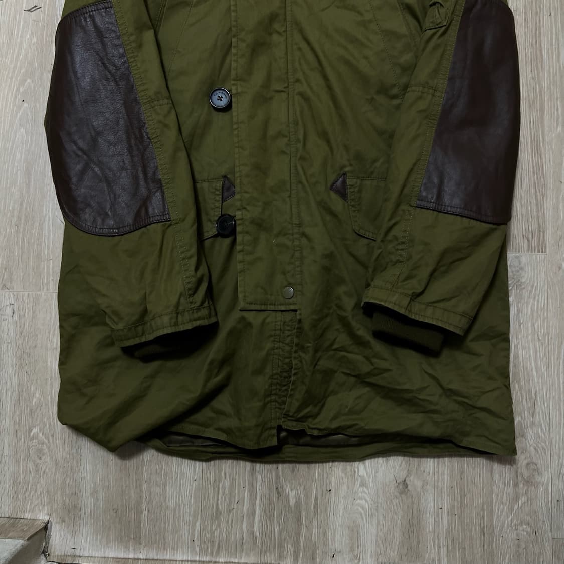 카이아크만 남성 안감내피 가죽패치 N3B 야상 점퍼 L/100  상품이미지3