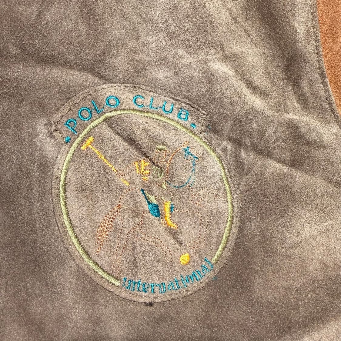 프렌치 빈티지 헤비 카우레더 누벅 A-2 자켓 XL 소가죽 상품이미지4