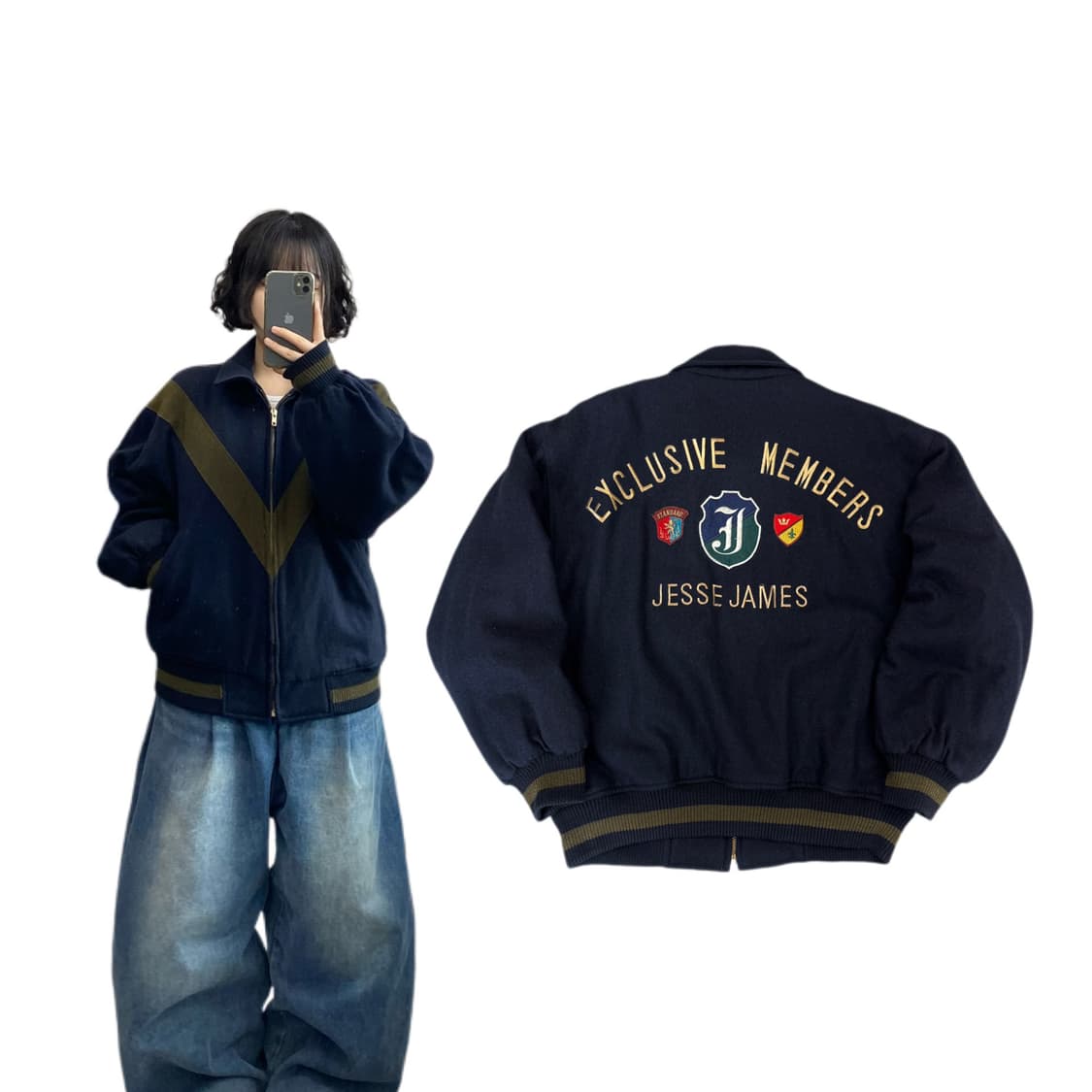 JPN 제팬 모직 울 바시티 자켓 상품이미지1