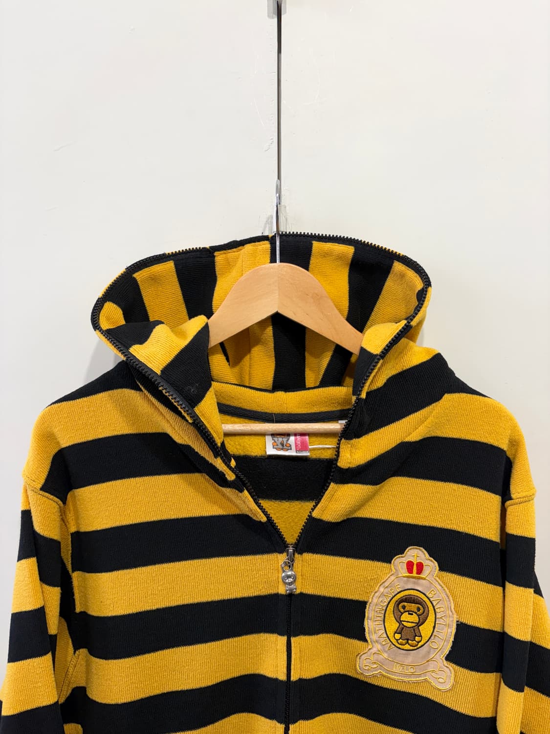 베이프 베이비 마일로 스트라이프 후드 집업 상품이미지5